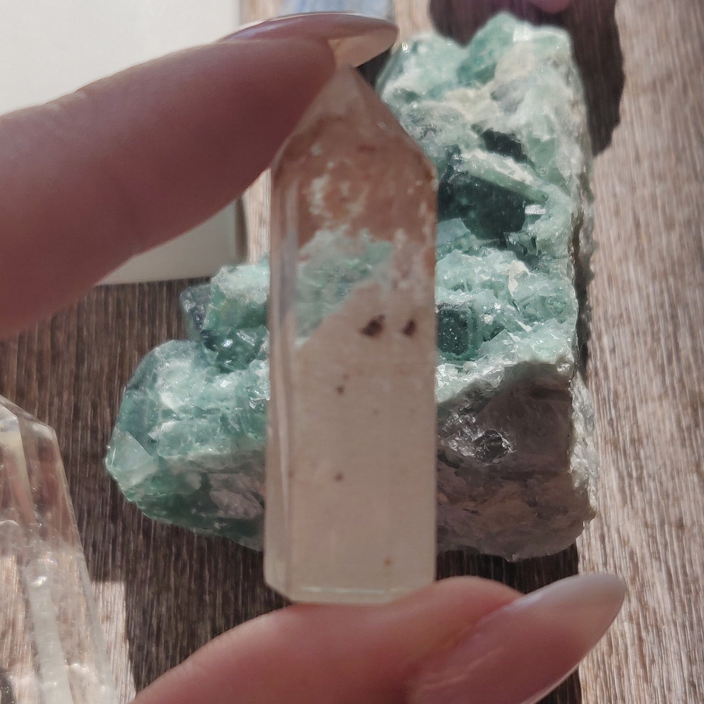 Garden Quartz Point, Lodolite Point (#8G) - Simply Affinity