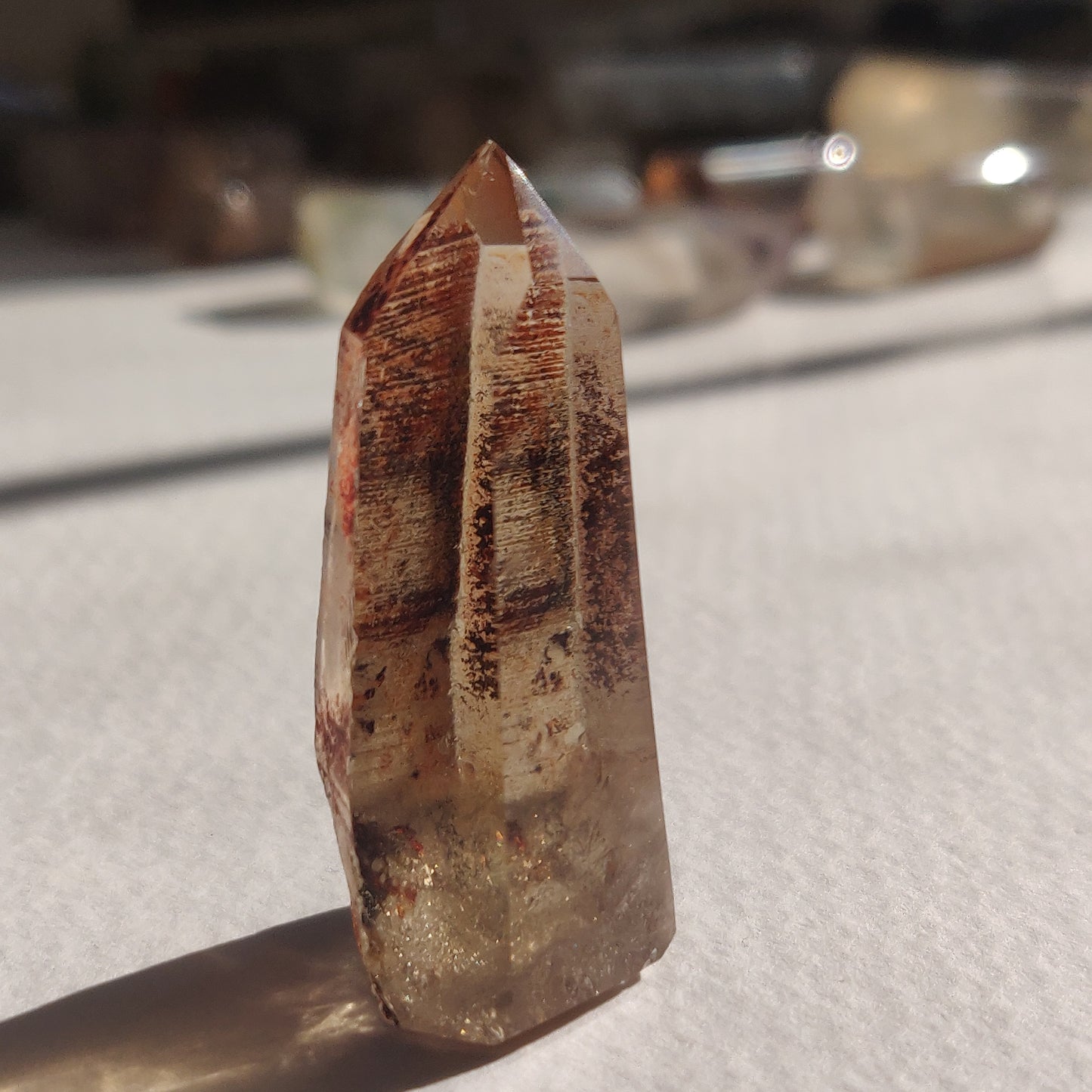Smoky Garden Quartz Point, Lodolite Point (#10G) - Simply Affinity
