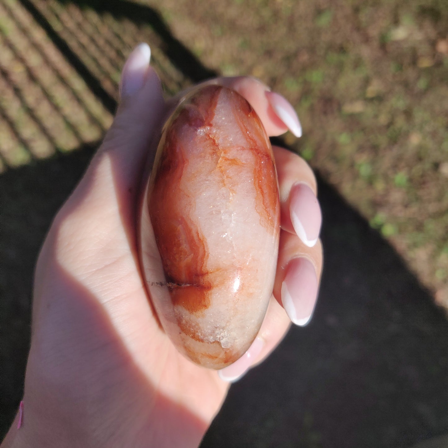 Carnelian Palm Stone (#1) - Simply Affinity