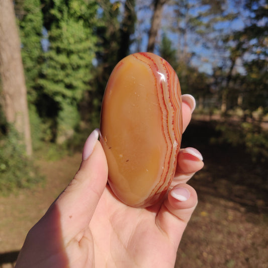 Carnelian Palm Stone (#5) - Simply Affinity