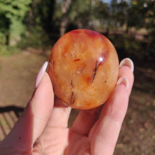Carnelian Palm Stone (#7) - Simply Affinity