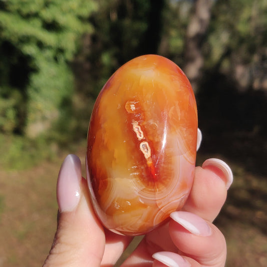 Carnelian Palm Stone (#18) - Simply Affinity