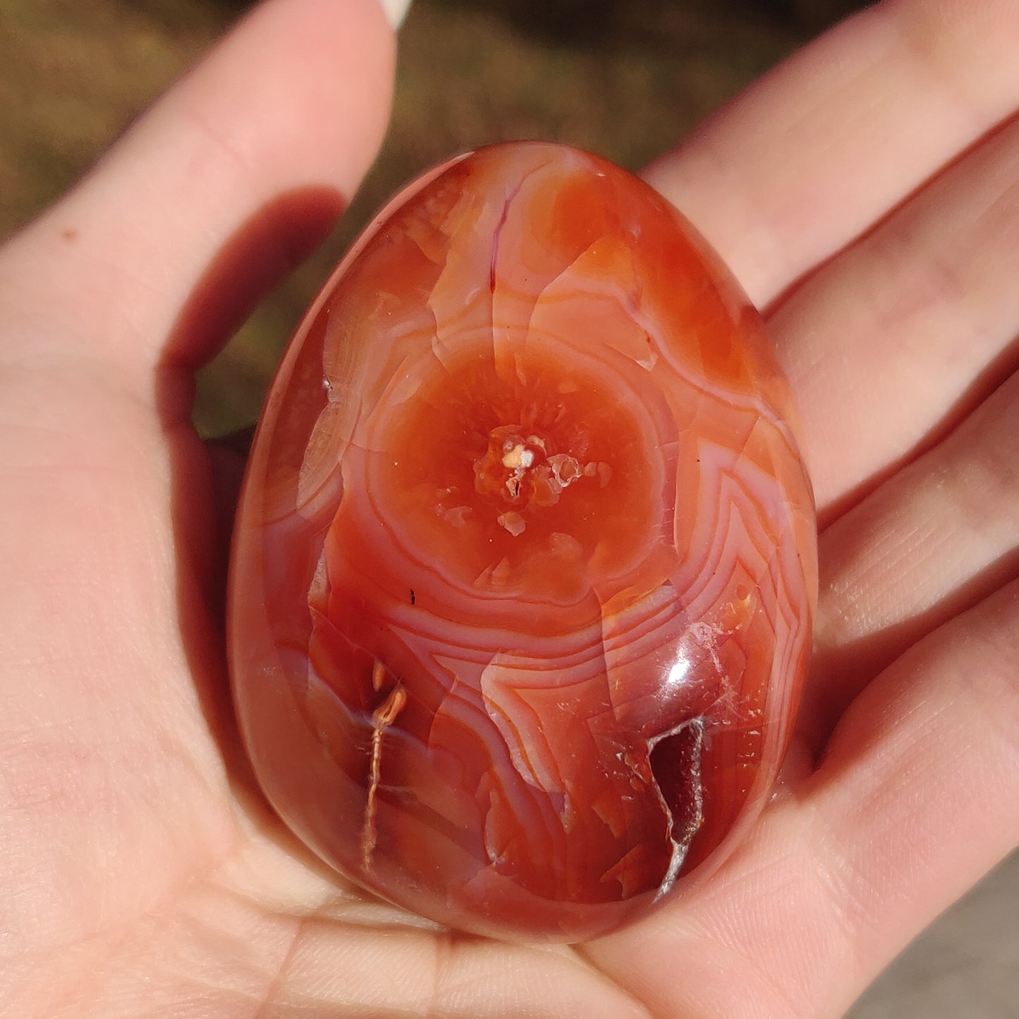 Carnelian Palm Stone (#18) - Simply Affinity