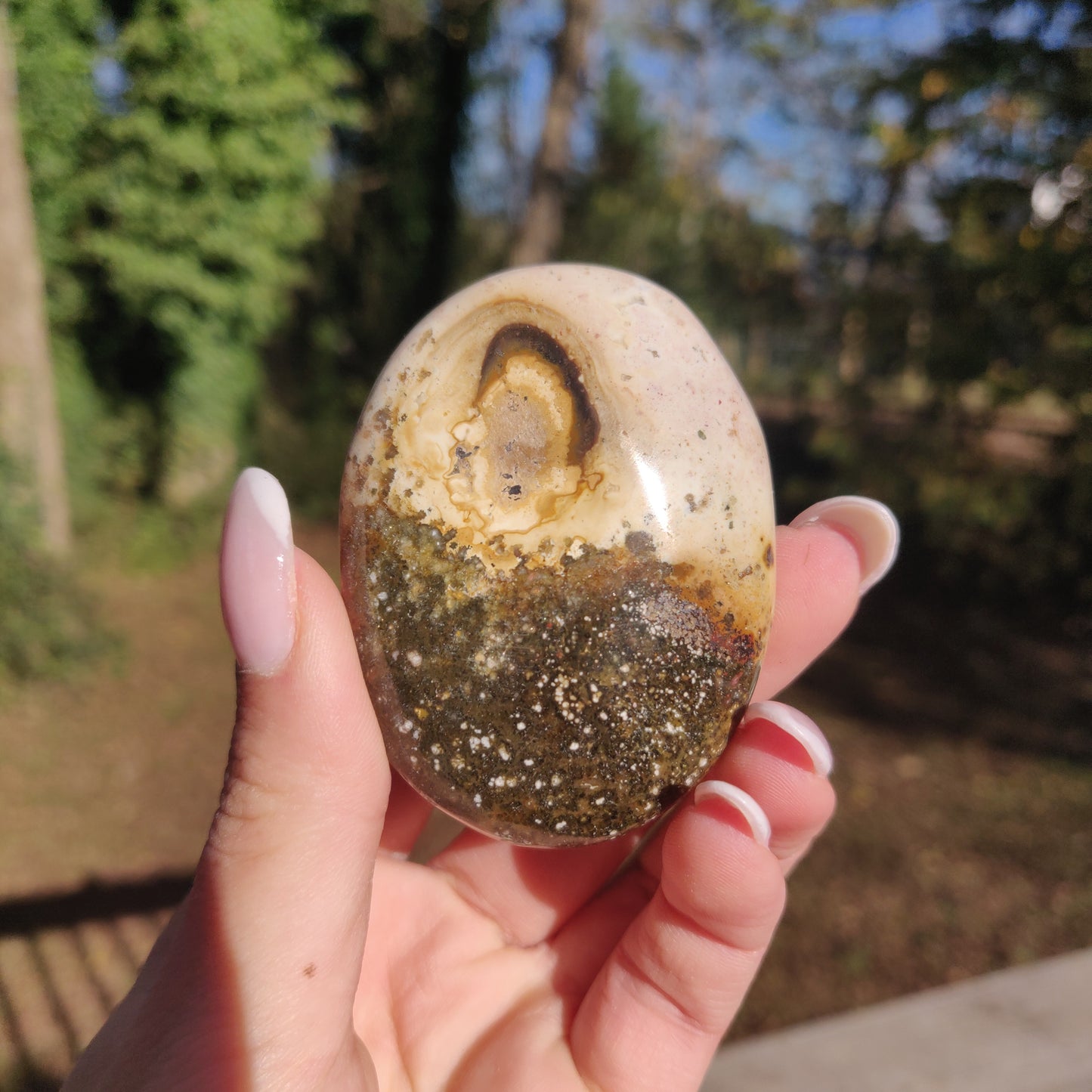 Ocean Jasper Palm Stone (#42) - Simply Affinity