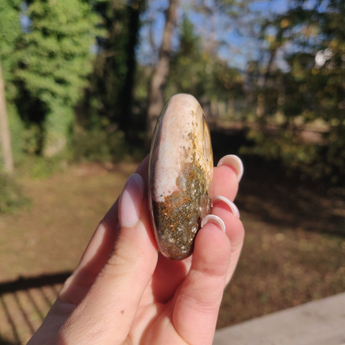 Ocean Jasper Palm Stone (#42) - Simply Affinity