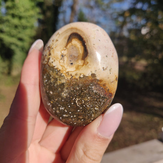 Ocean Jasper Palm Stone (#42) - Simply Affinity