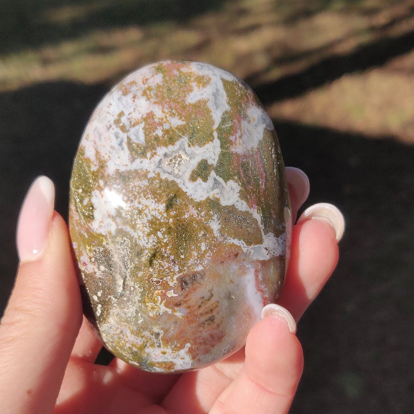 Ocean Jasper Palm Stone (#51) - Simply Affinity