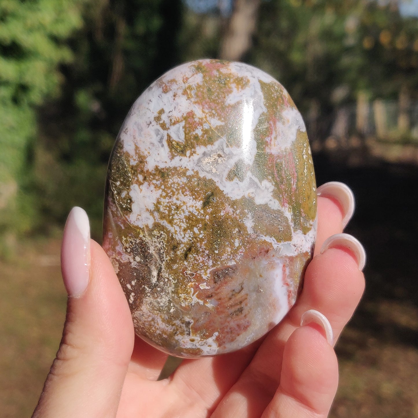 Ocean Jasper Palm Stone (#51) - Simply Affinity