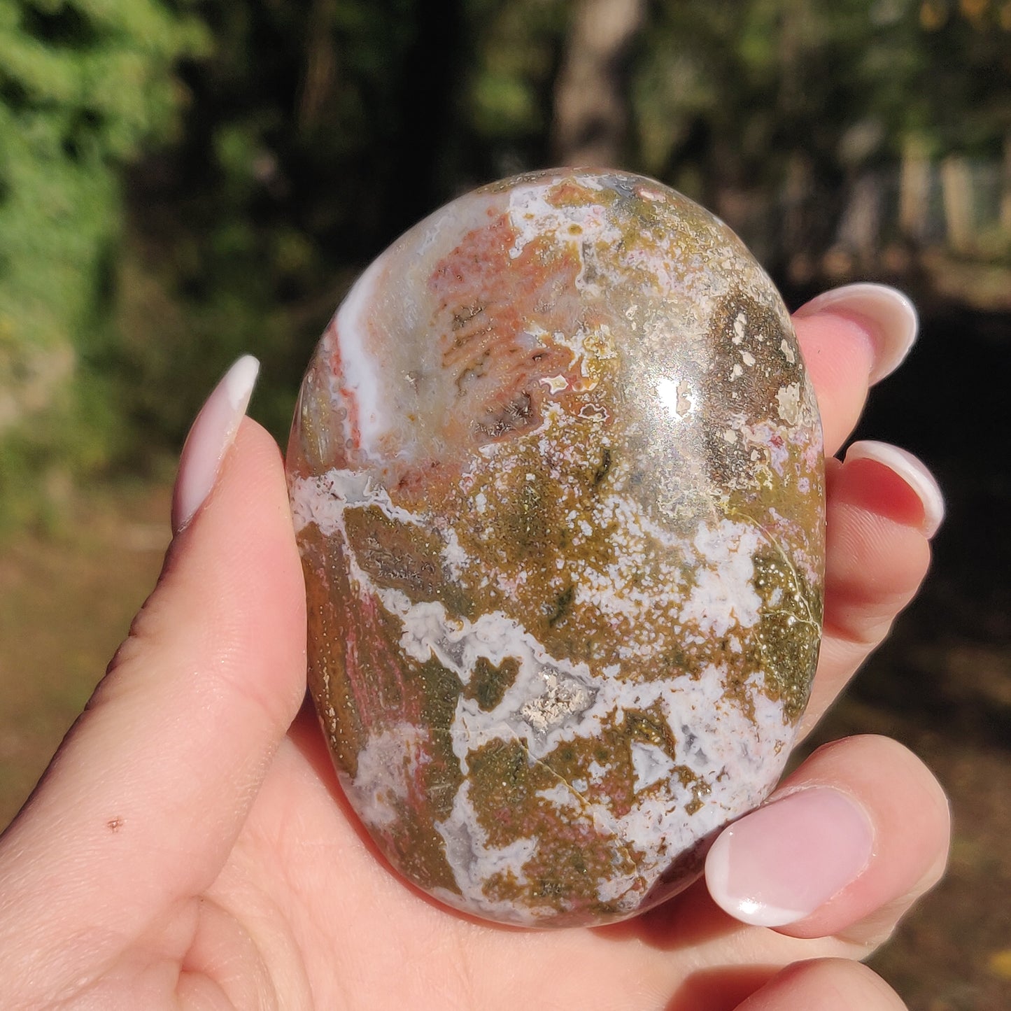 Ocean Jasper Palm Stone (#51) - Simply Affinity