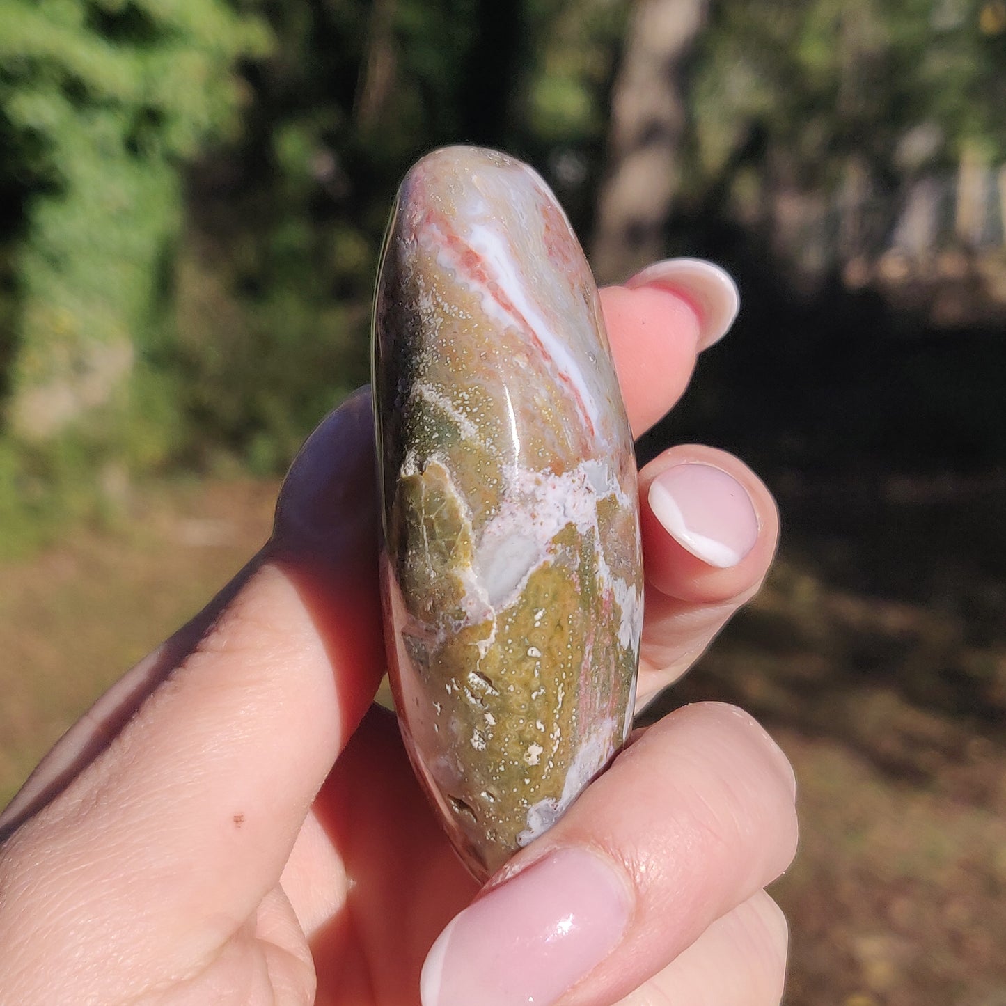Ocean Jasper Palm Stone (#51) - Simply Affinity