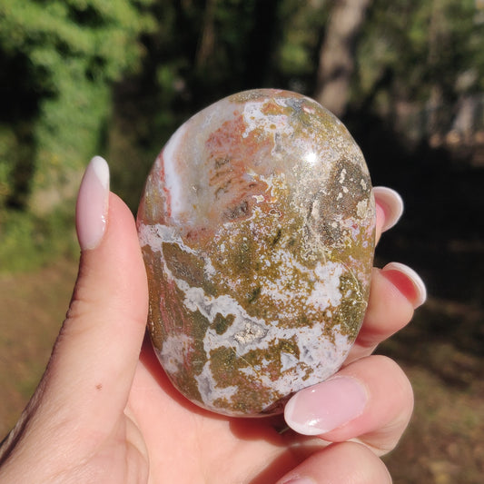 Ocean Jasper Palm Stone (#51) - Simply Affinity