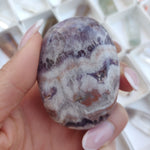 Chevron Amethyst Palm Stone (#22) - Simply Affinity