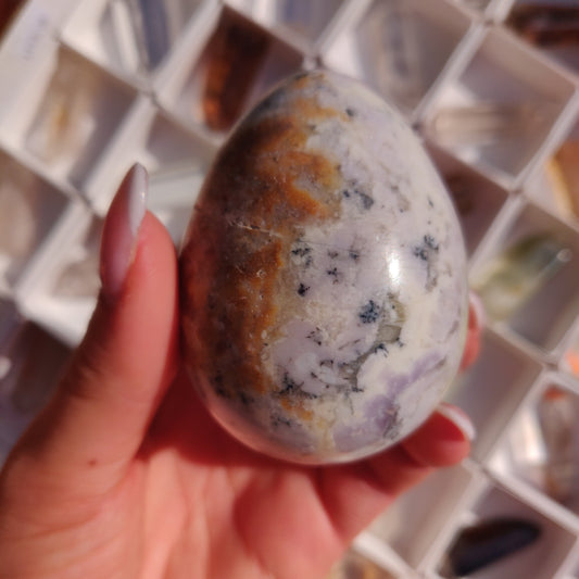 Purple Dendritic Opal Egg (#1) - Simply Affinity