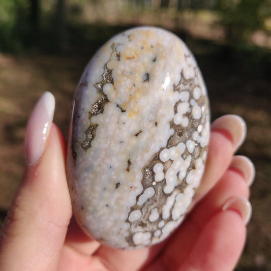 Ocean Jasper Palm Stone (#E4)
