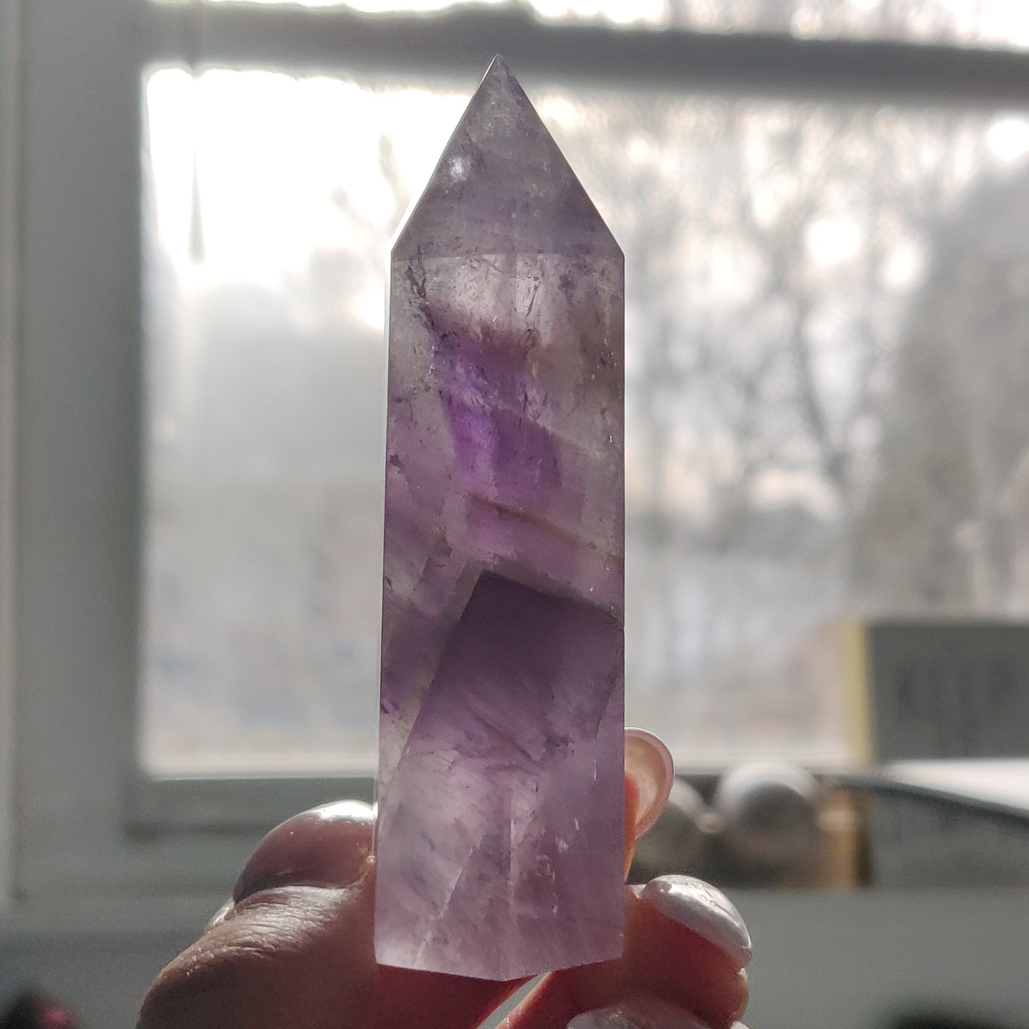 Polished Smoky Amethyst Point (#4) - Simply Affinity
