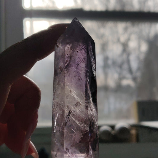 Polished Smoky Amethyst Point (#5) - Simply Affinity