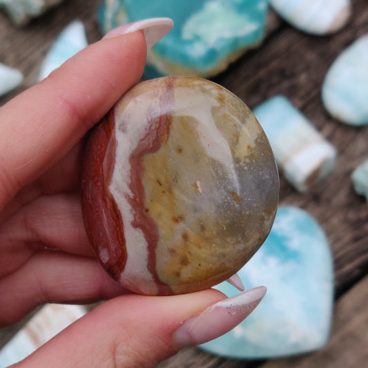 Polychrome Jasper Palm Stone (#16) - Simply Affinity