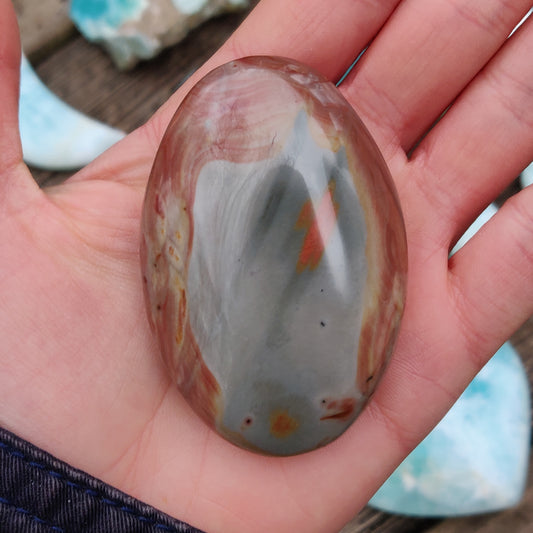 Polychrome Jasper Palm Stone (#18) - Simply Affinity