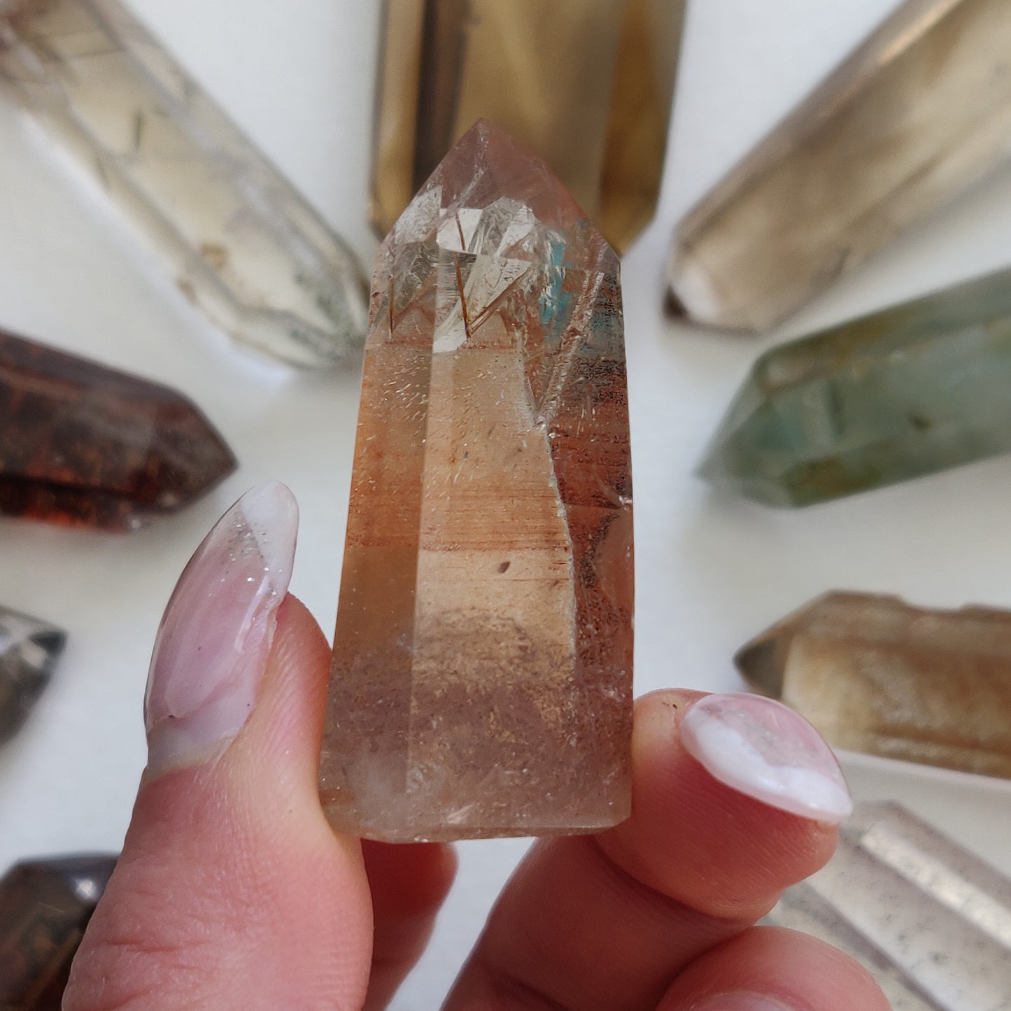 Garden Quartz Point, Lodolite Point (#19G) - Simply Affinity