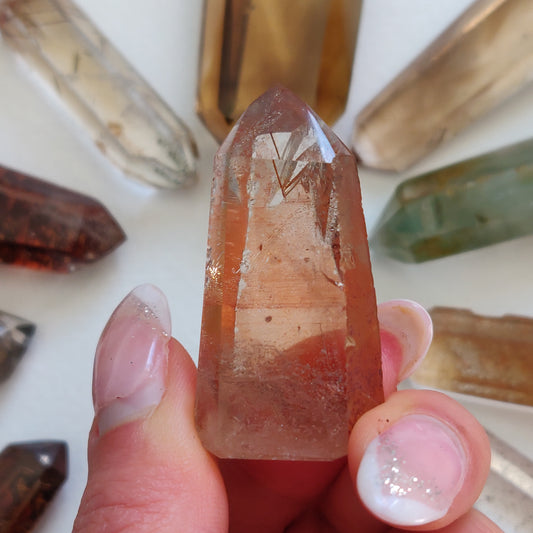 Garden Quartz Point, Lodolite Point (#19G) - Simply Affinity