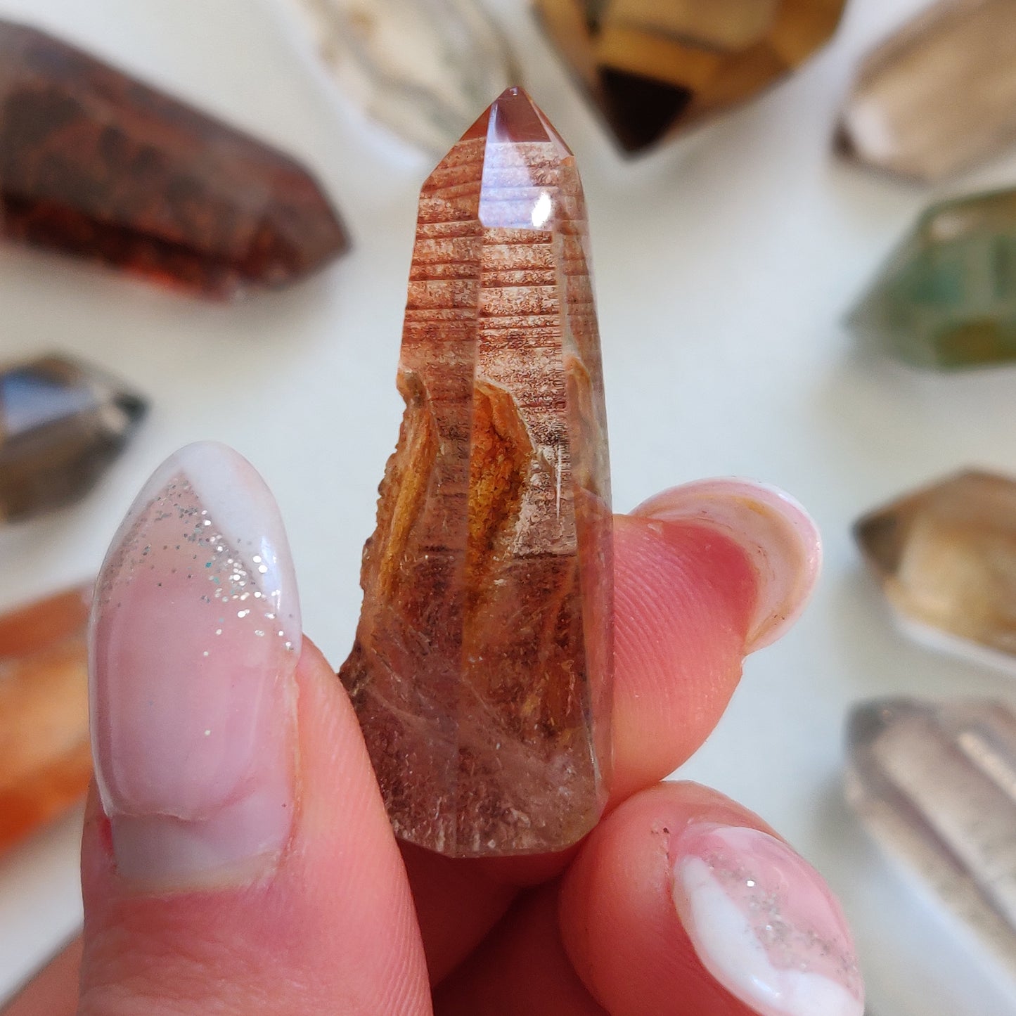 Garden Quartz Point, Lodolite Point (#20G) - Simply Affinity