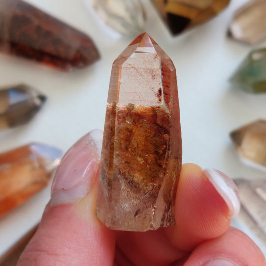 Garden Quartz Point, Lodolite Point (#20G) - Simply Affinity