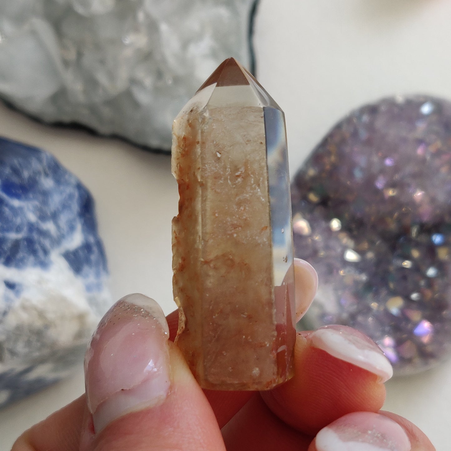 Garden Quartz Point, Lodolite Point (#24G) - Simply Affinity