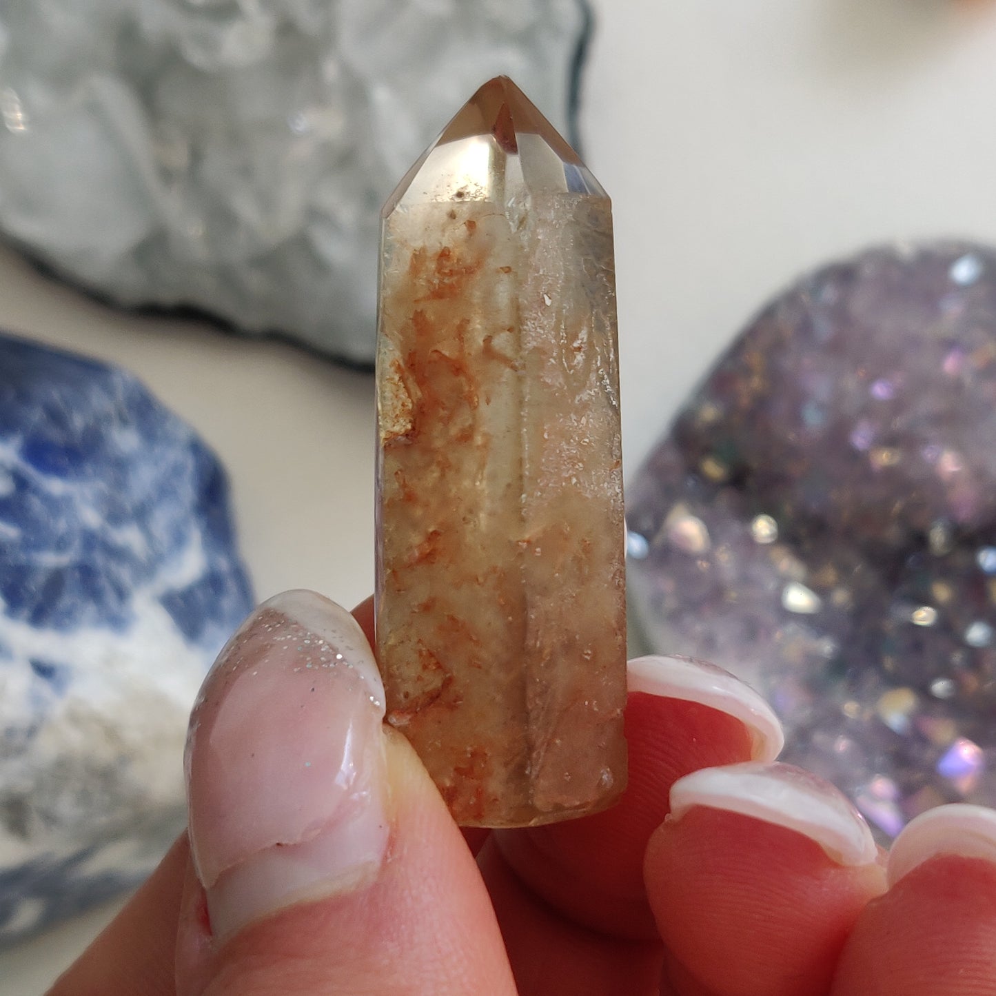 Garden Quartz Point, Lodolite Point (#24G) - Simply Affinity