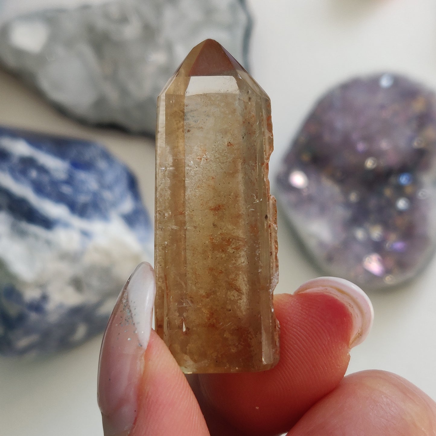 Garden Quartz Point, Lodolite Point (#24G) - Simply Affinity