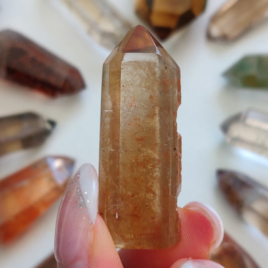 Garden Quartz Point, Lodolite Point (#24G) - Simply Affinity