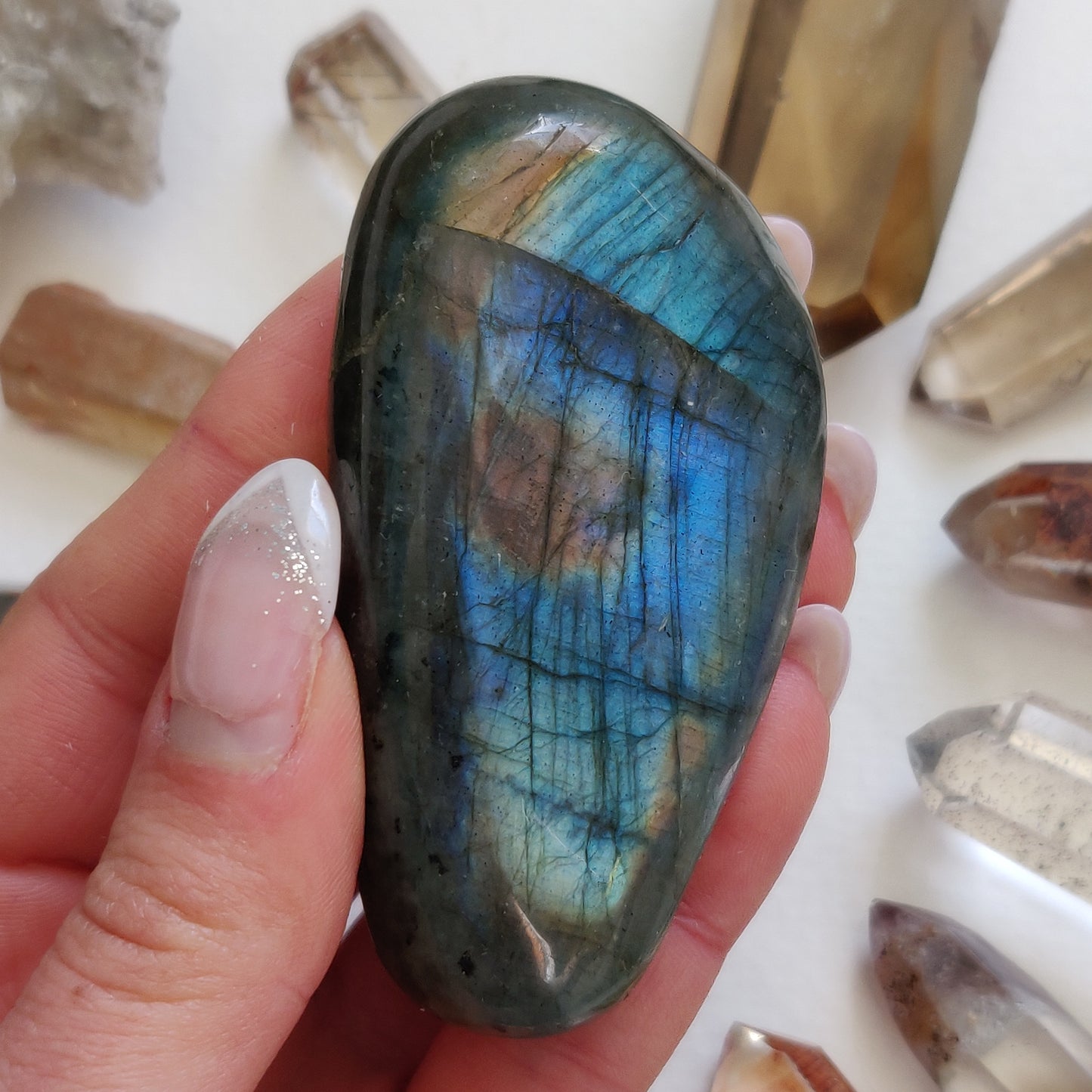 Labradorite Palm Stone (#222) - Simply Affinity