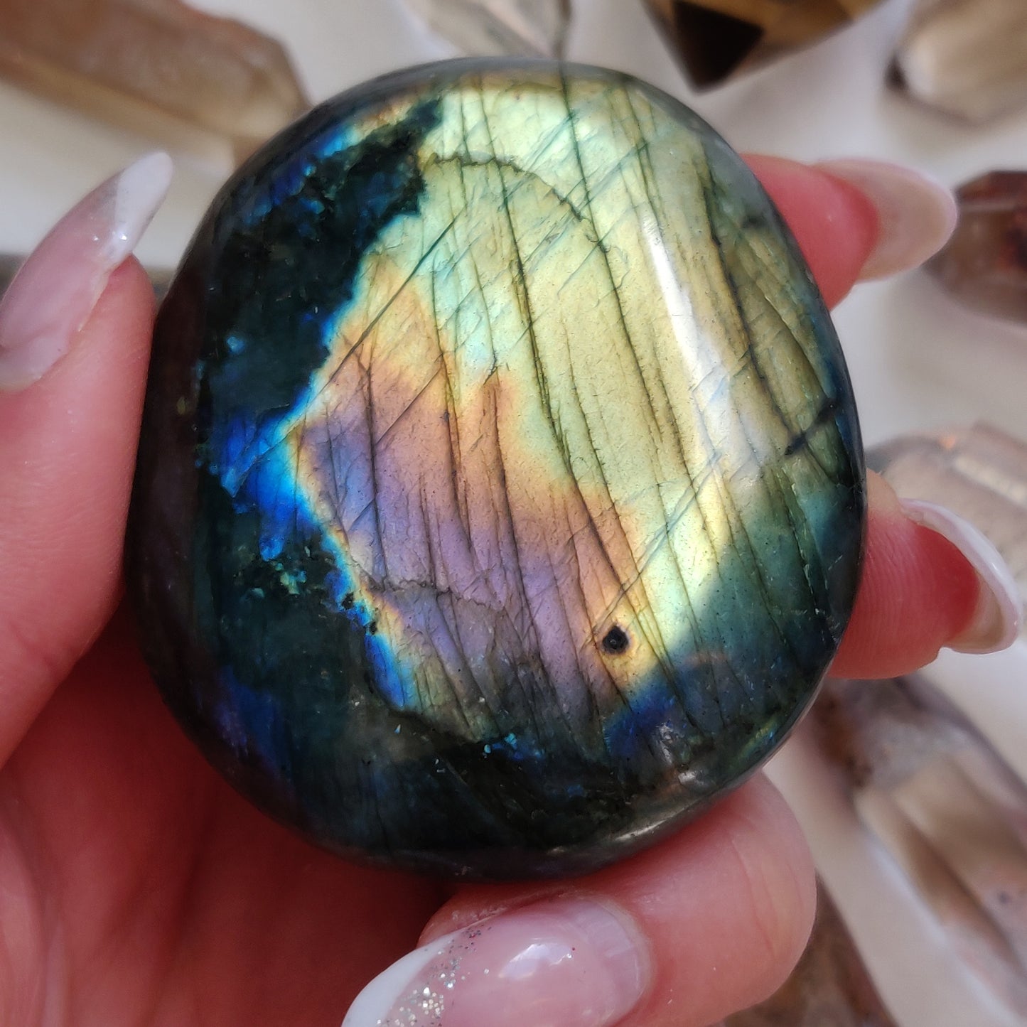 Labradorite Palm Stone (#248) - Simply Affinity