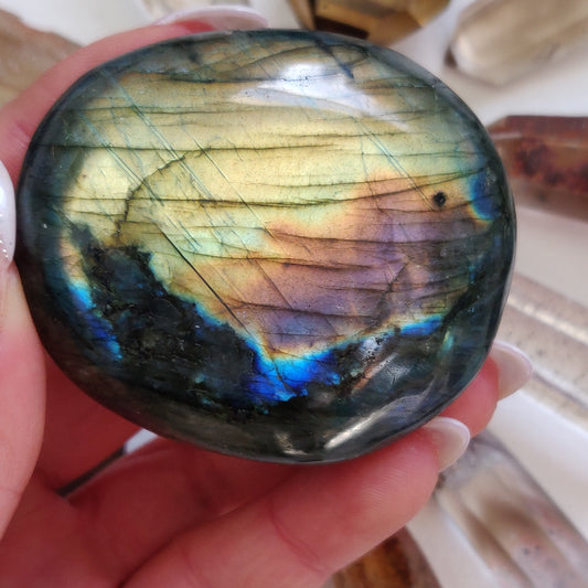 Labradorite Palm Stone (#248) - Simply Affinity