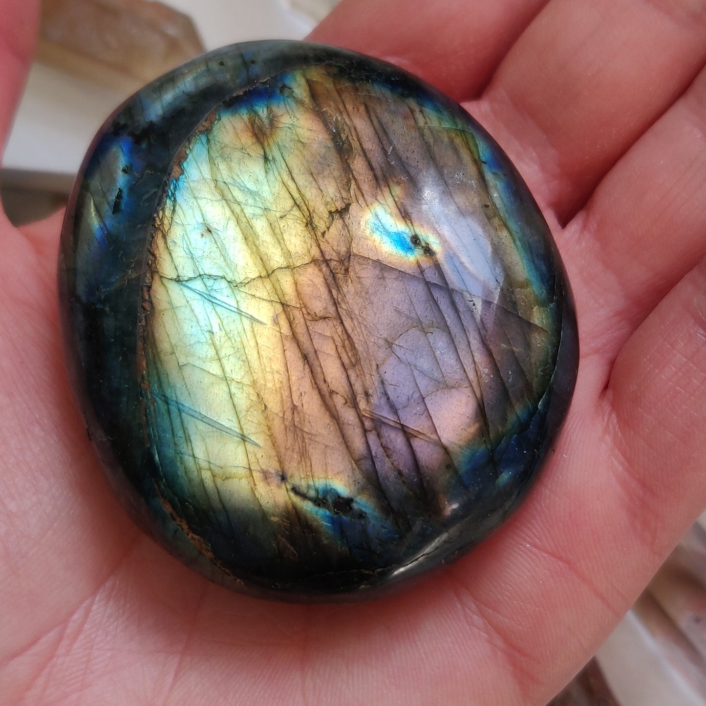 Labradorite Palm Stone (#248) - Simply Affinity