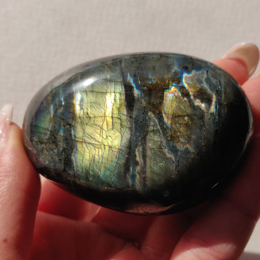 Labradorite Palm Stone (#267) - Simply Affinity