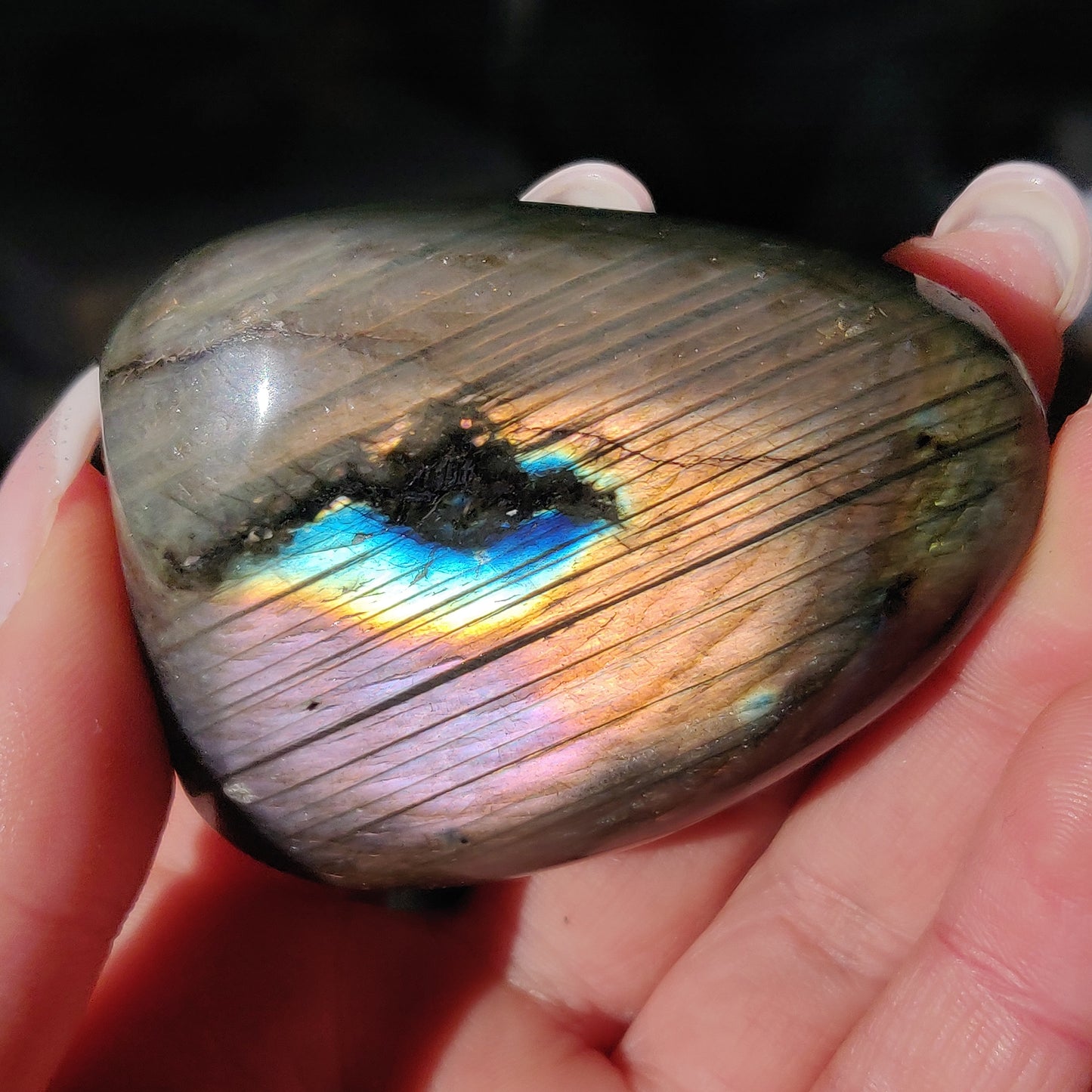 Labradorite Palm Stone (#276) - Simply Affinity
