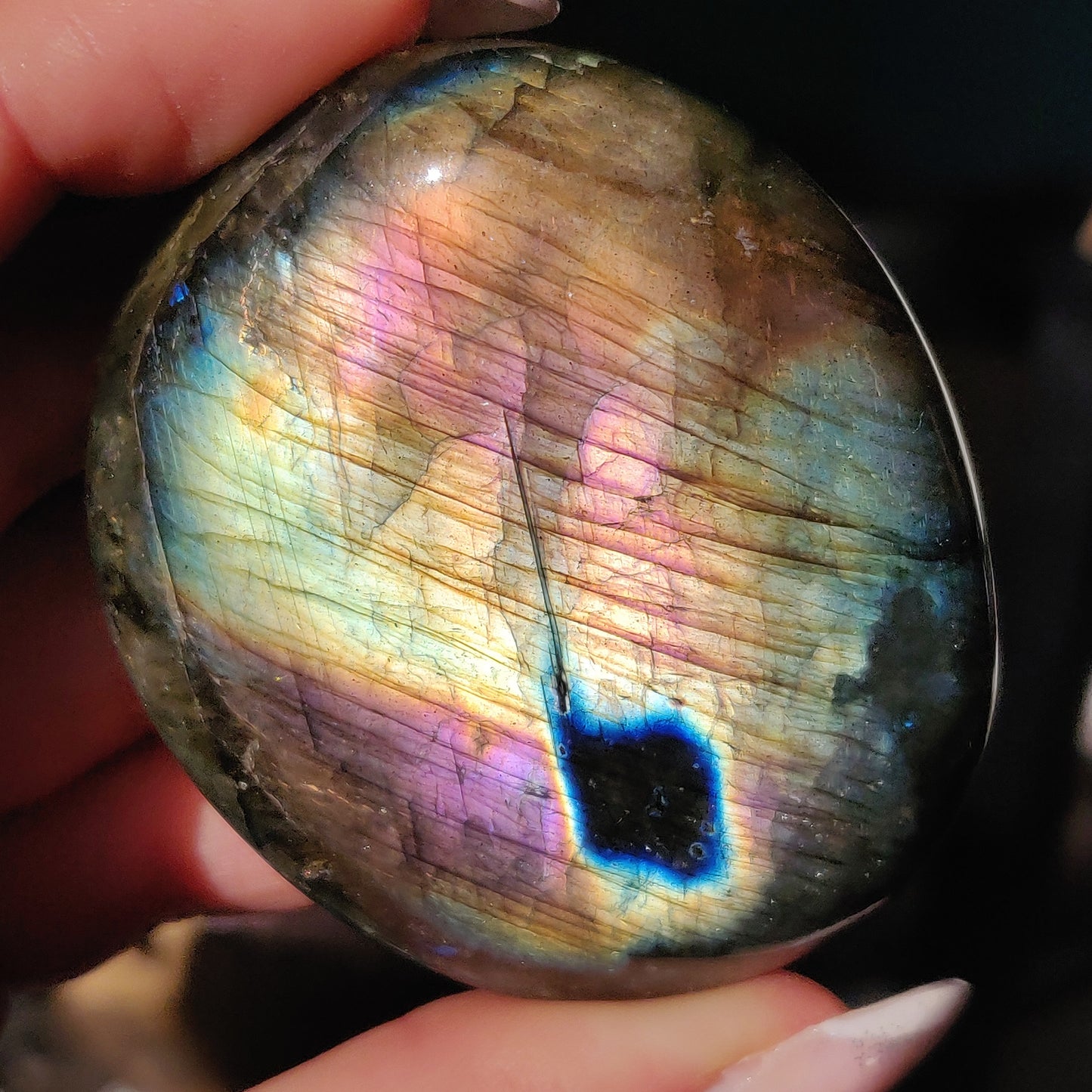 Labradorite Palm Stone (#279) - Simply Affinity