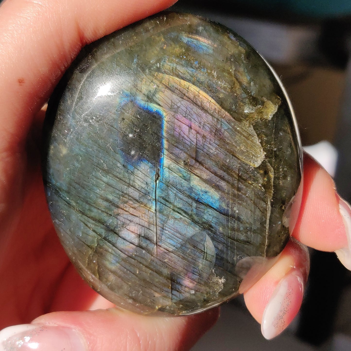 Labradorite Palm Stone (#279) - Simply Affinity