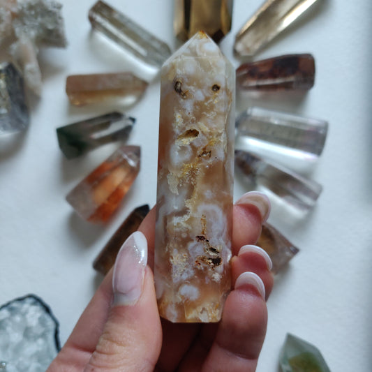 Flower Agate Tower (#4) - Simply Affinity