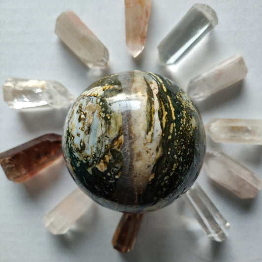 Ocean Jasper Sphere (#2) - Simply Affinity
