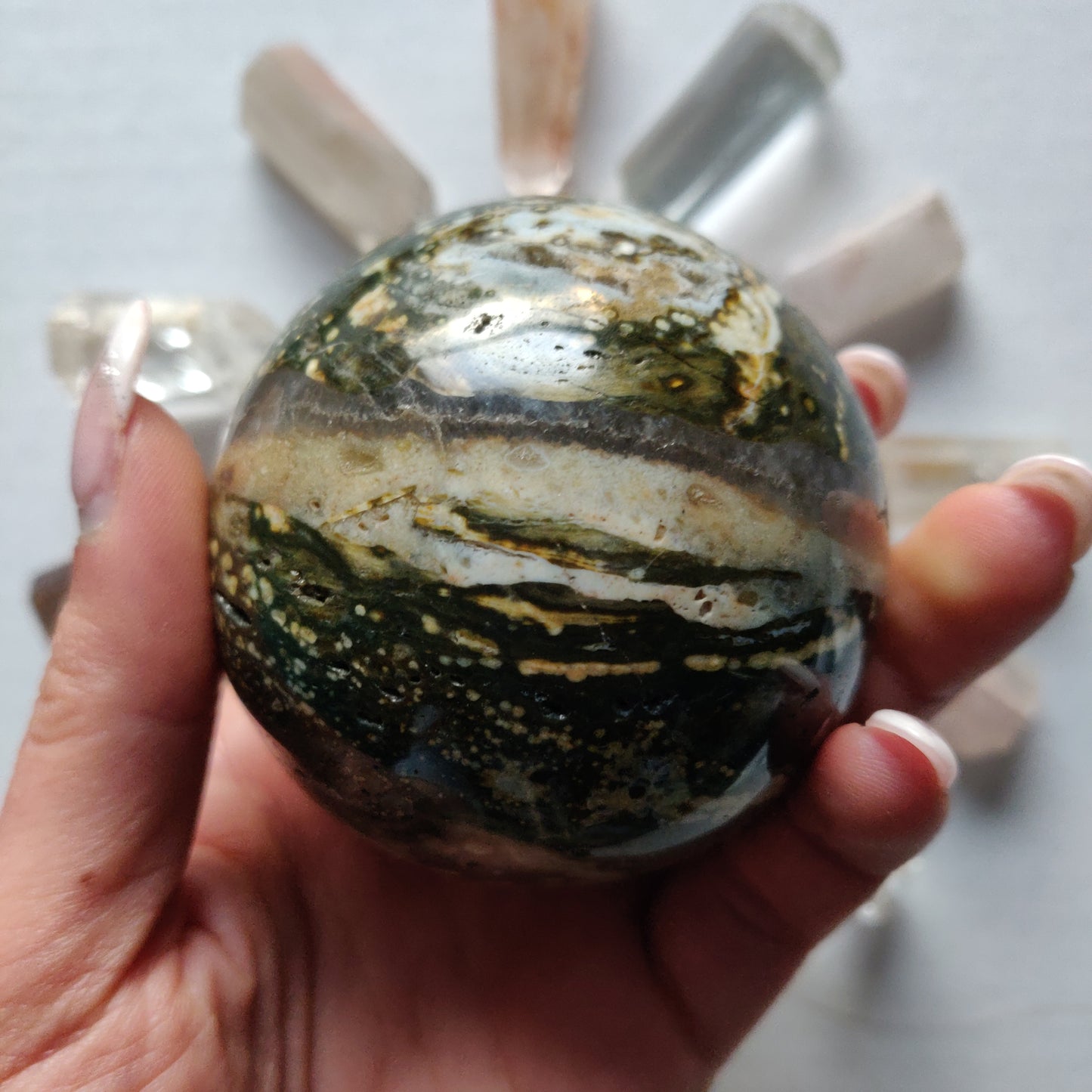 Ocean Jasper Sphere (#2) - Simply Affinity