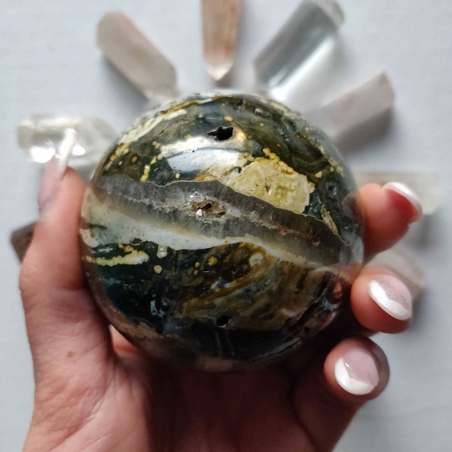 Ocean Jasper Sphere (#2) - Simply Affinity