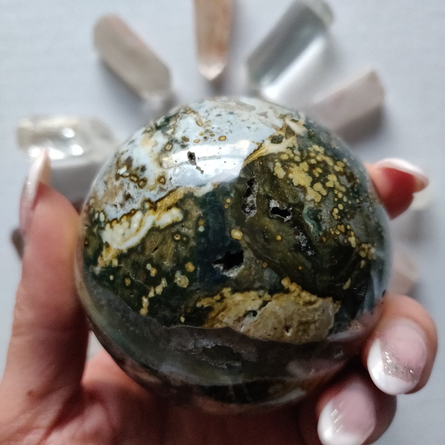 Ocean Jasper Sphere (#2) - Simply Affinity