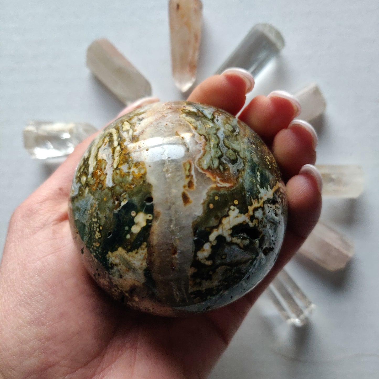 Ocean Jasper Sphere (#2) - Simply Affinity