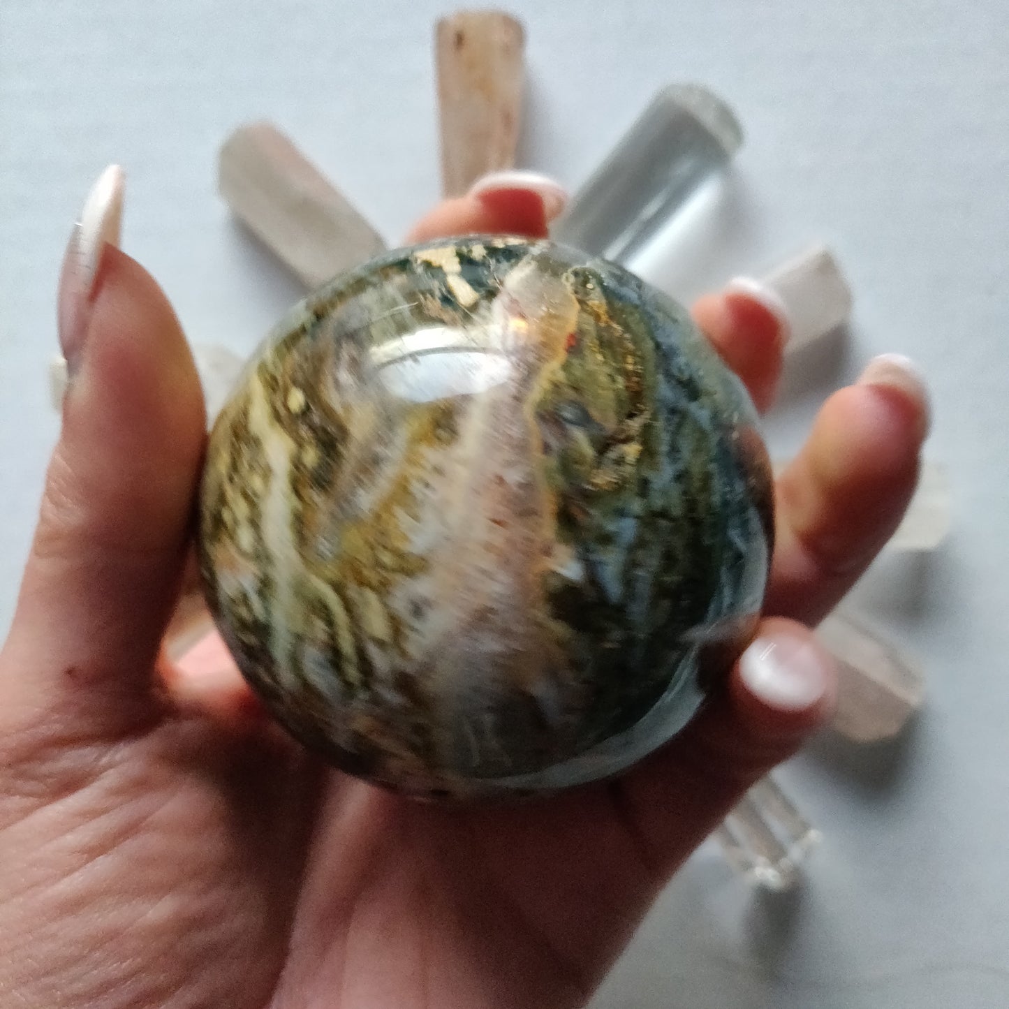 Ocean Jasper Sphere (#2) - Simply Affinity