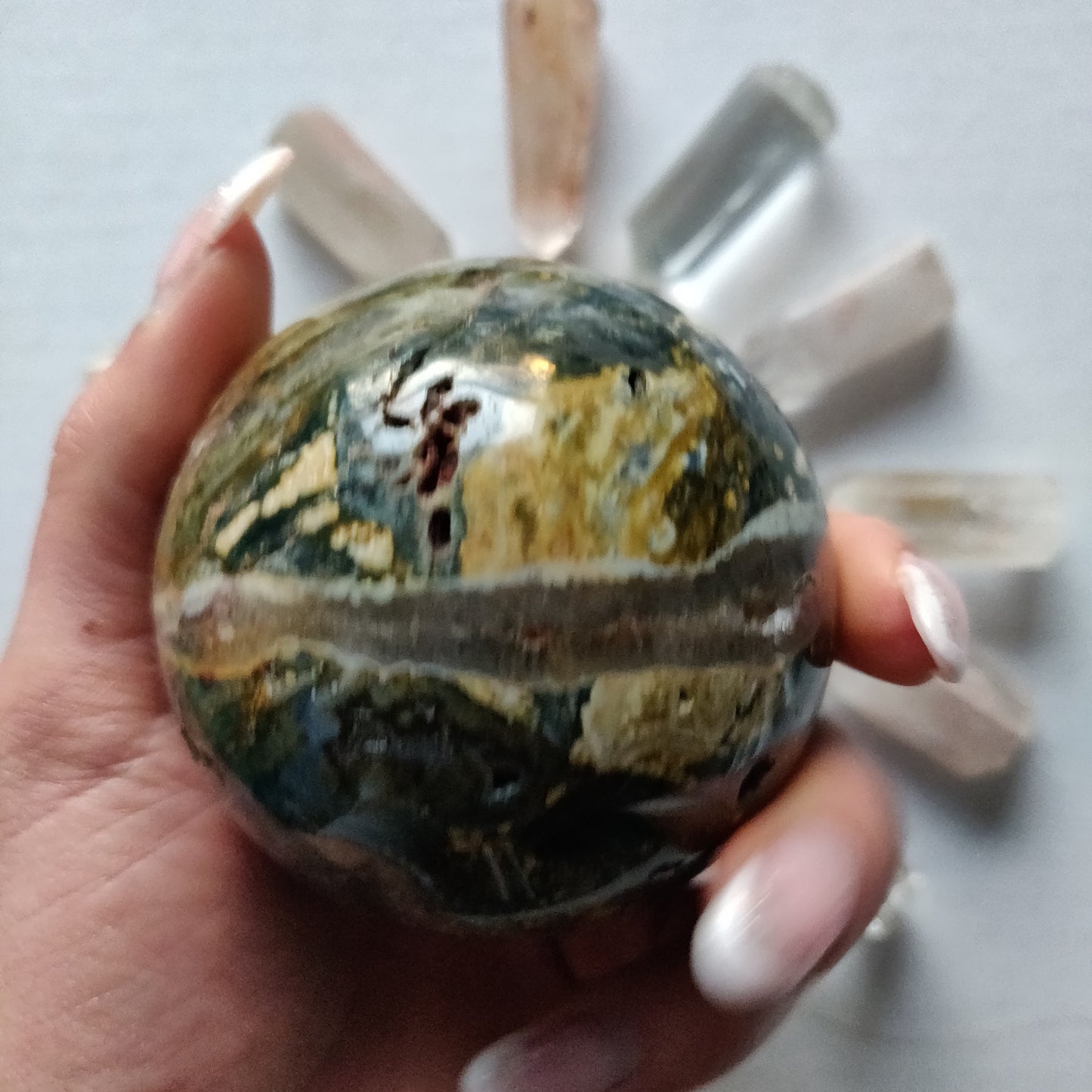 Ocean Jasper Sphere (#2) - Simply Affinity