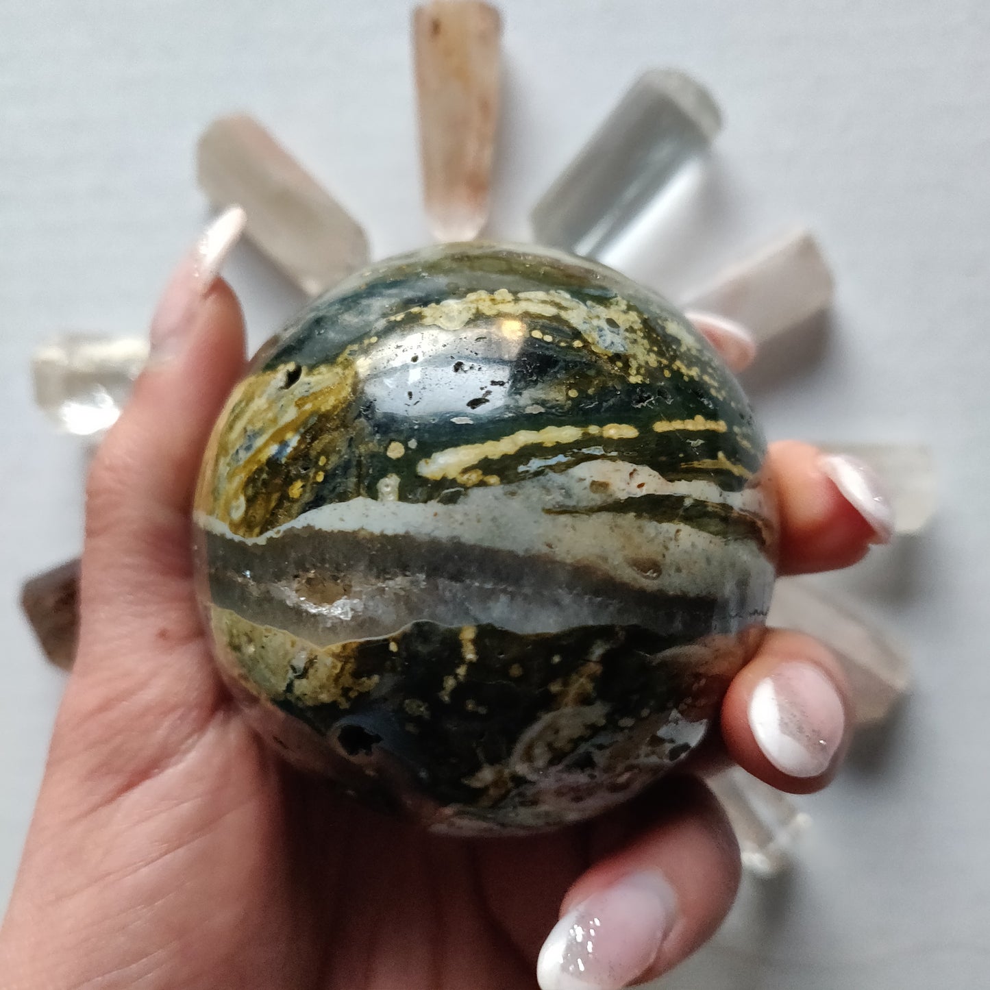 Ocean Jasper Sphere (#2) - Simply Affinity