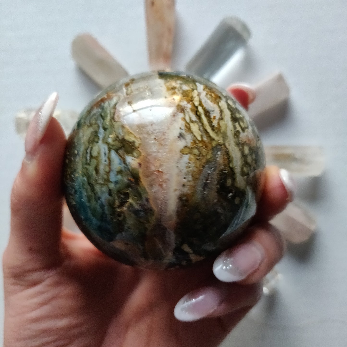 Ocean Jasper Sphere (#2) - Simply Affinity