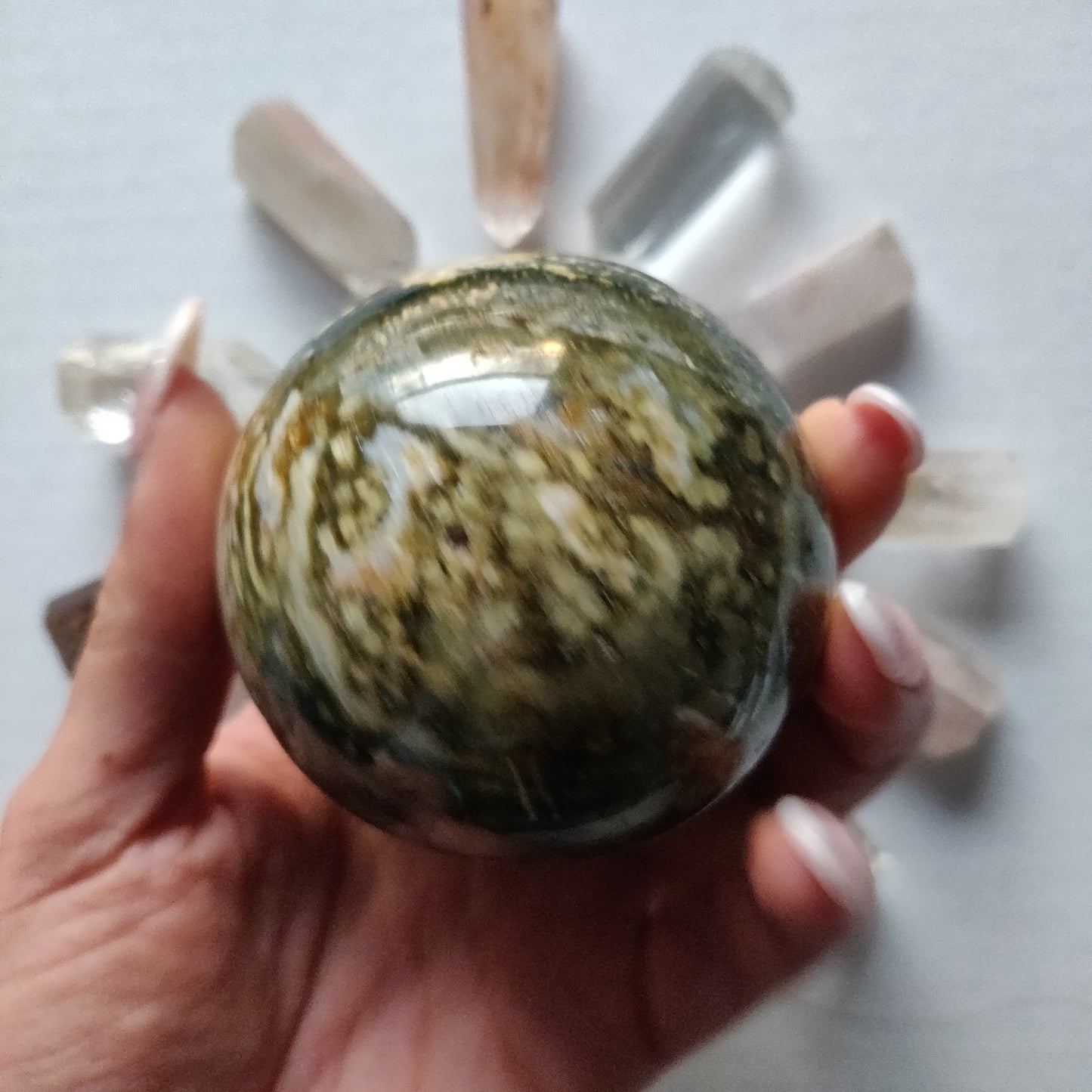 Ocean Jasper Sphere (#2) - Simply Affinity