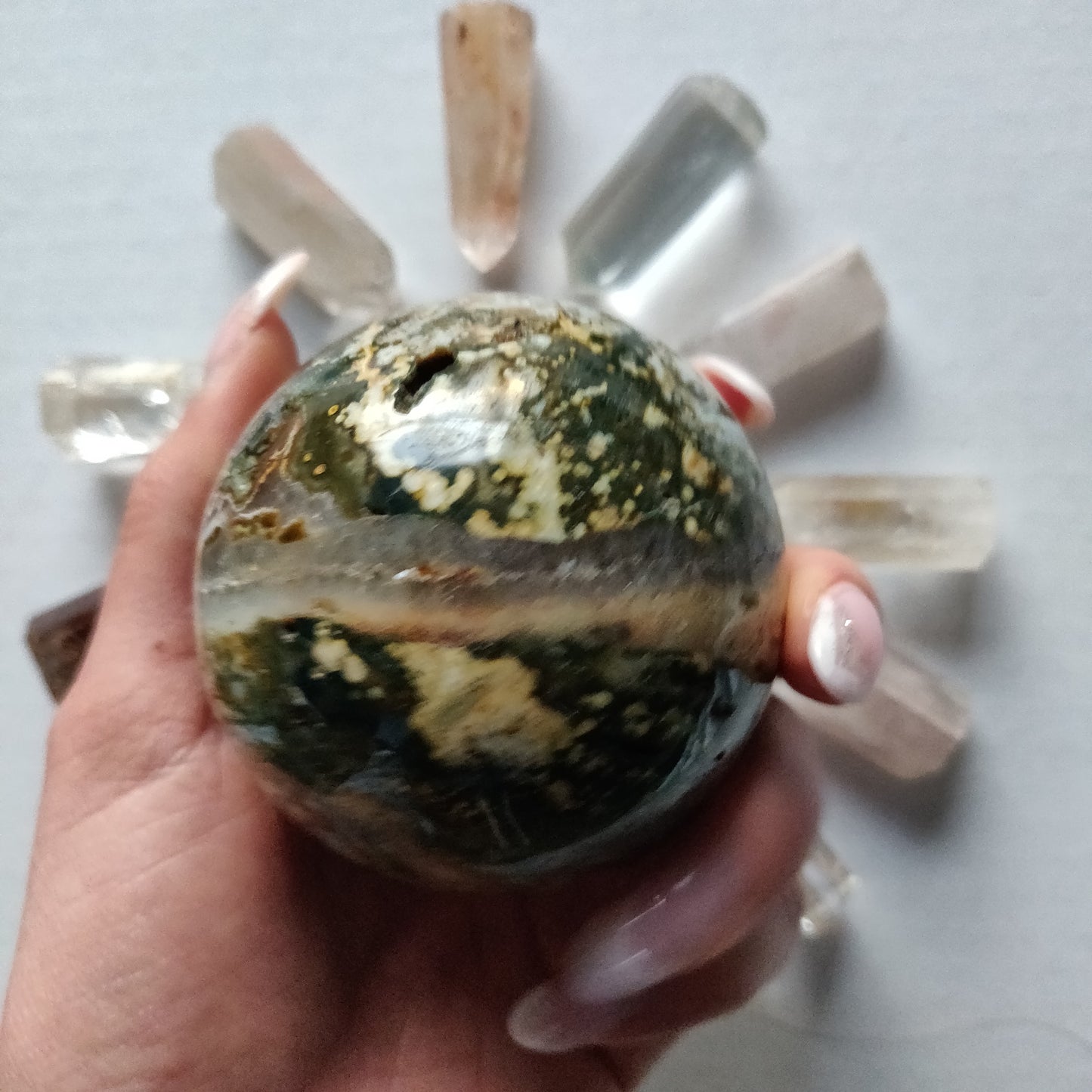 Ocean Jasper Sphere (#2) - Simply Affinity